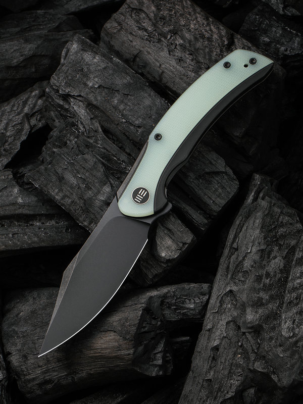 WE Knife Snick Black Titanium Handle & Natural G10 Inlay
