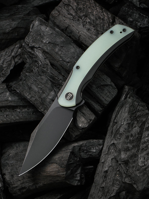 1636592536969083 WE Knife Snick Black Titanium Handle & Natural G10 Inlay