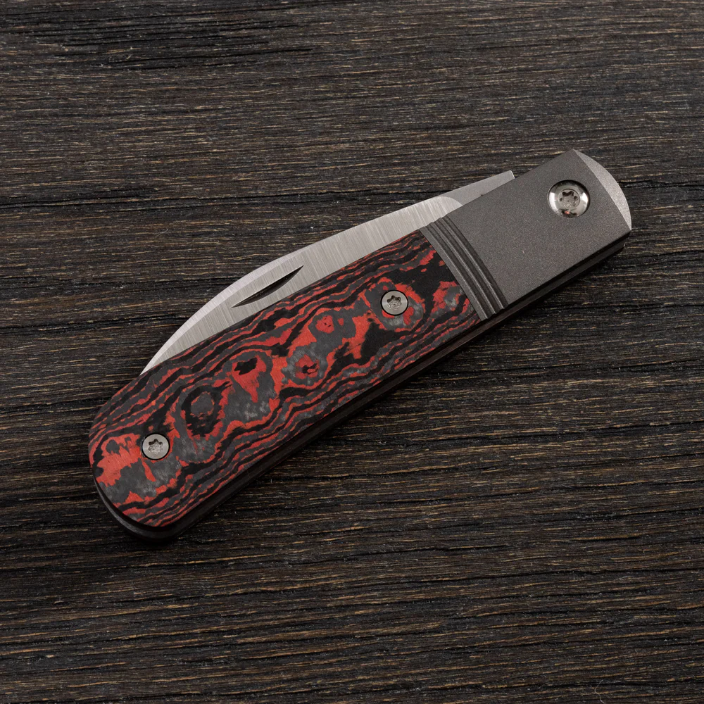 Jack Wolf Knives Laid Back Jack Fat Carbon Lava Flow – Image 4