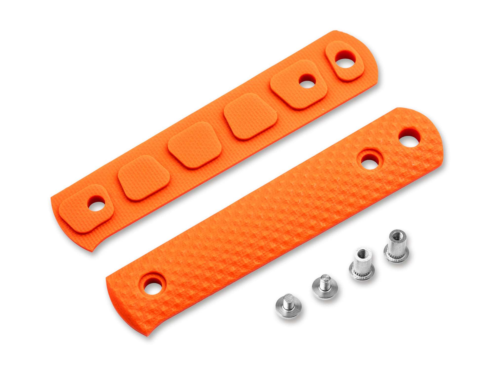 Böker BFF Packlite Scales Black Richlite Material : G10 Orange Pyramid