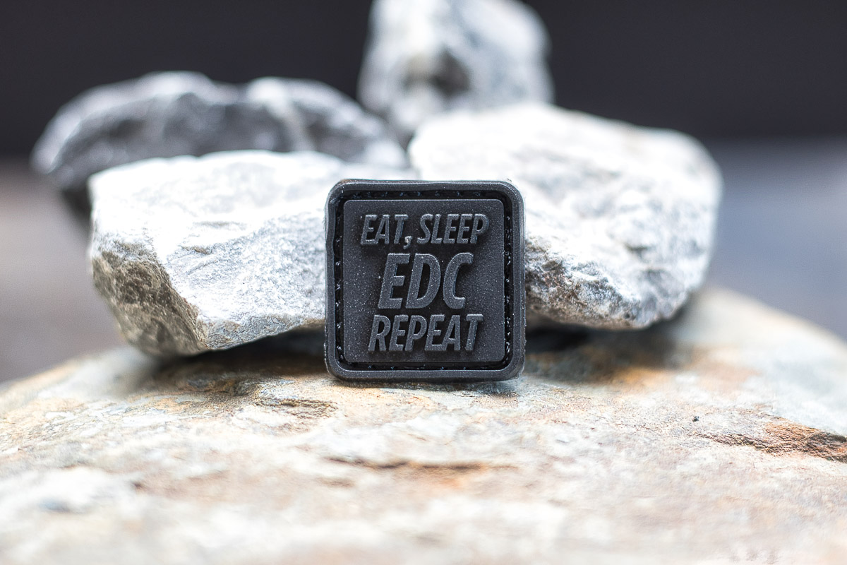 Ruhrpott Outdoor Patch "Eat Sleep EDC Repeat" Blackout Rock, Zubehör