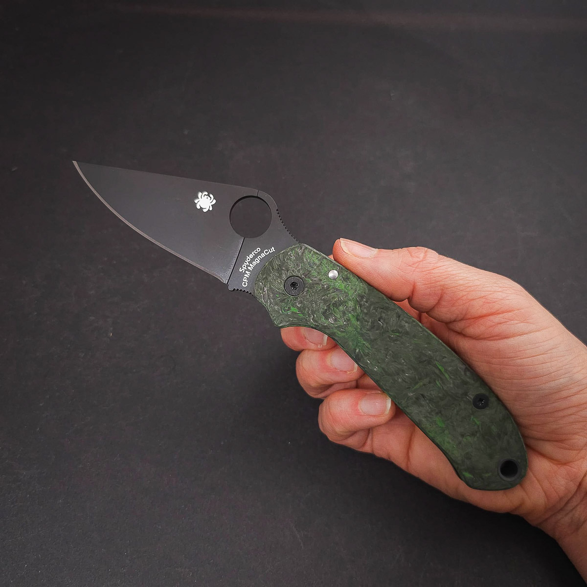 Spyderco Para 3 Salt Black G10 CPM Magnacut Black Blade  Klinge, Dolch, Messer, Waffe
