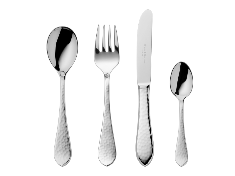Robbe & Berking Martelé 4 tlg. Kinderbesteck 925/- Robbe & Berking Martelé 4 tlg. Kinderbesteck 925/-