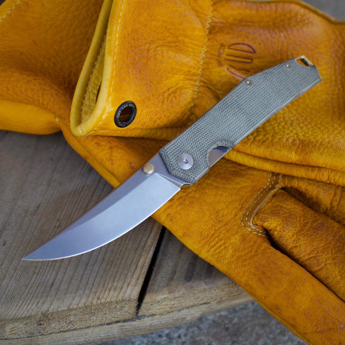 GiantMouse ACE Clyde Micarta grün