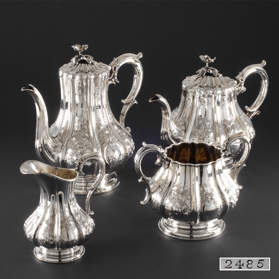 Coffee and tea set silver