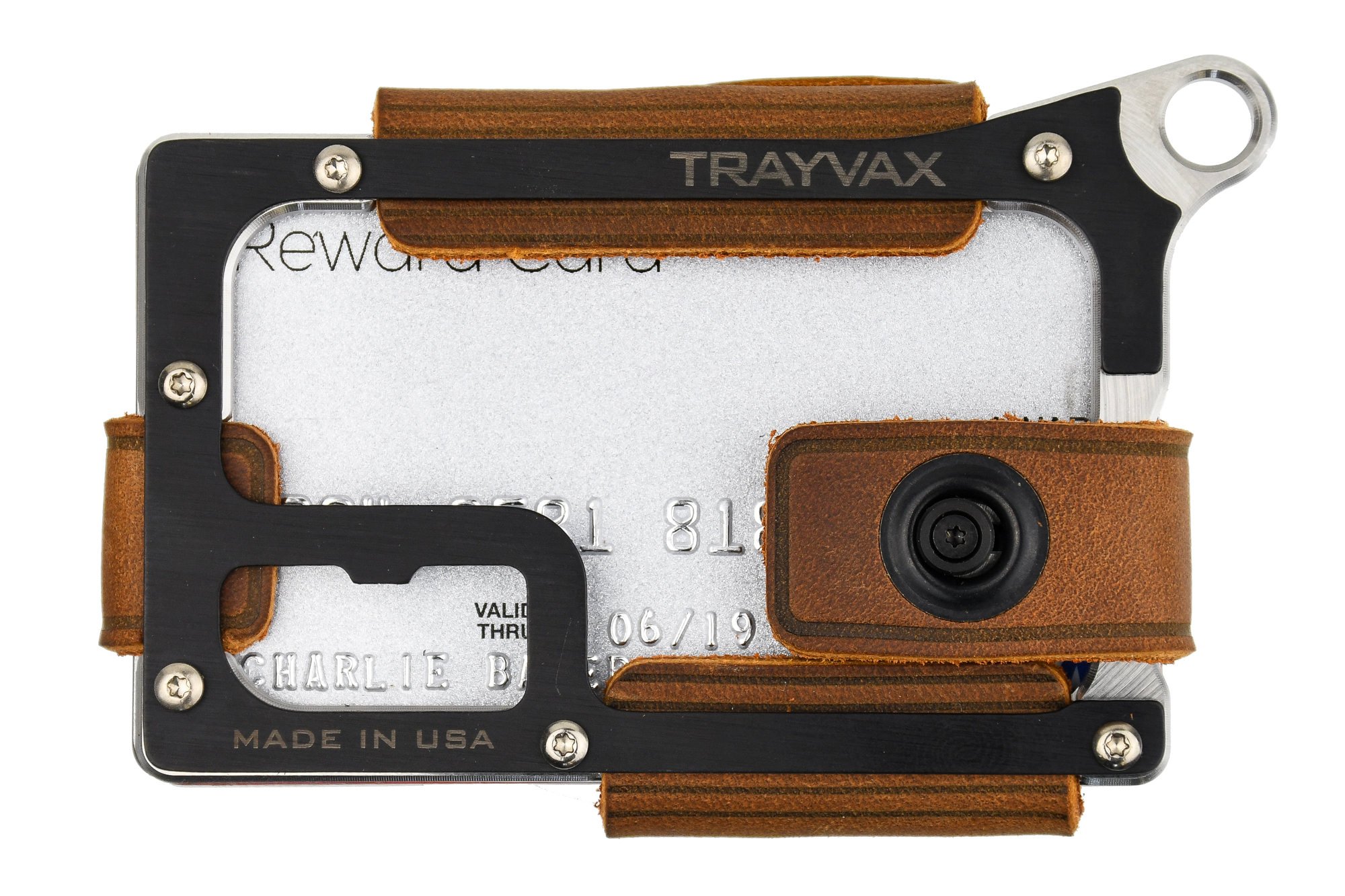 Trayvax Contour Wallet Raw Tobacco Brown 