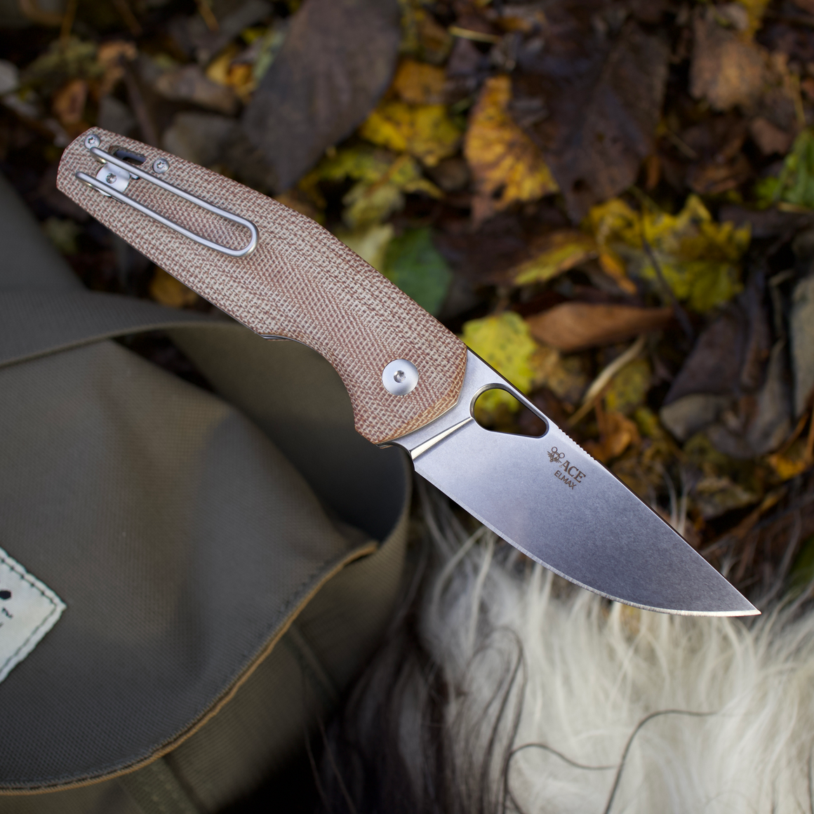 GiantMouse ACE Nimbus V2 Natural Canvas Micarta