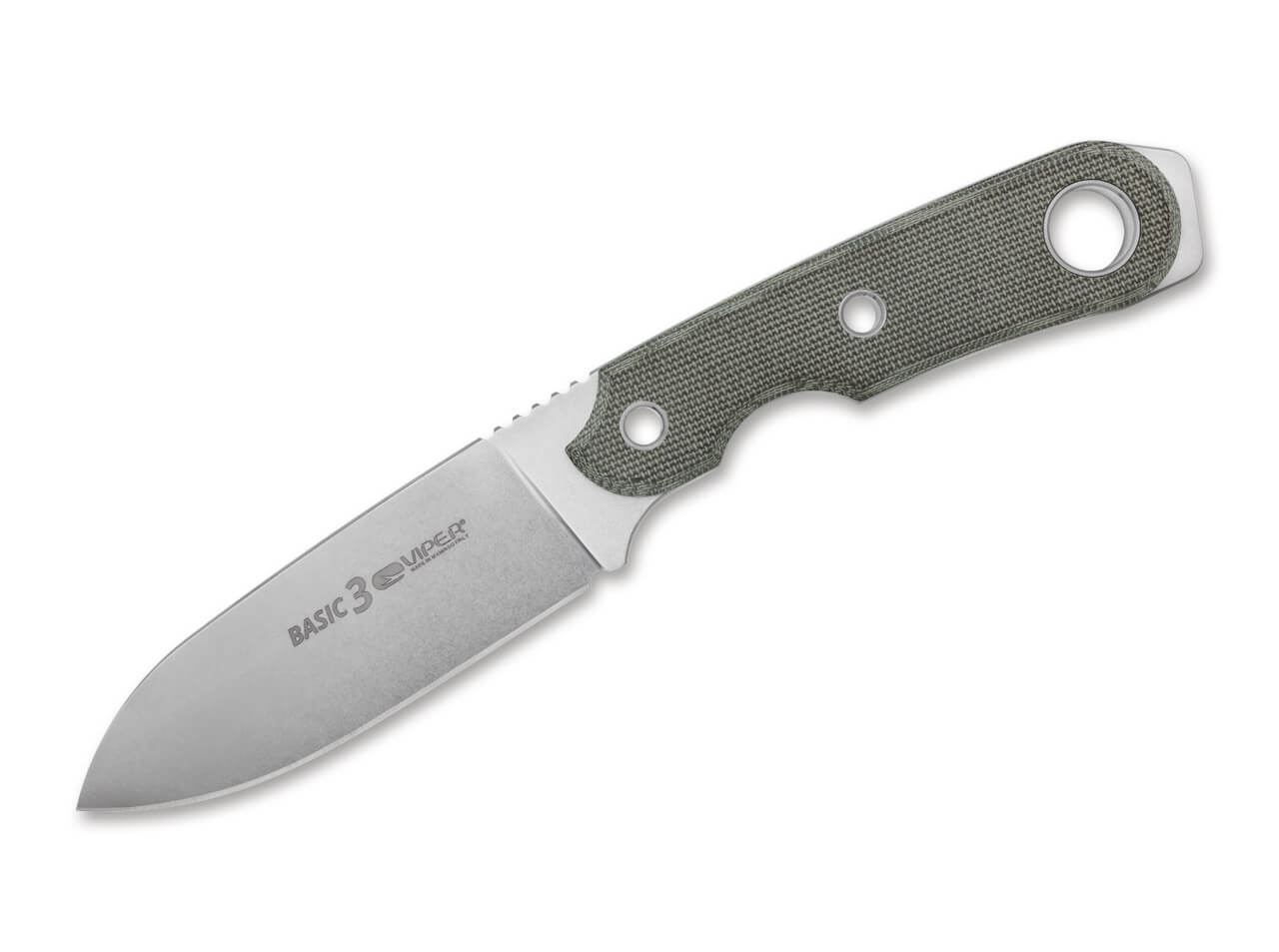 Viper Basic 3 Micarta Green Viper Basic 3 Micarta Green
