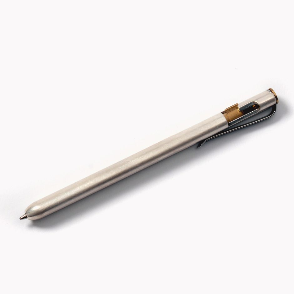 Kugelschr-3 Versilberter Böker Plus Rocket Pen