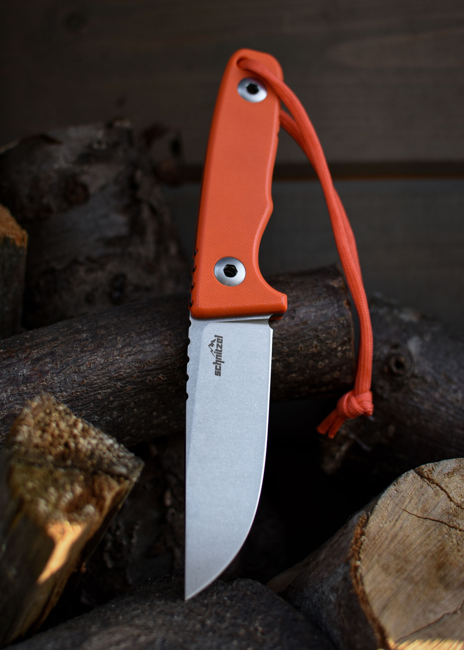 Schnitzel TRI orange Outdoormesser