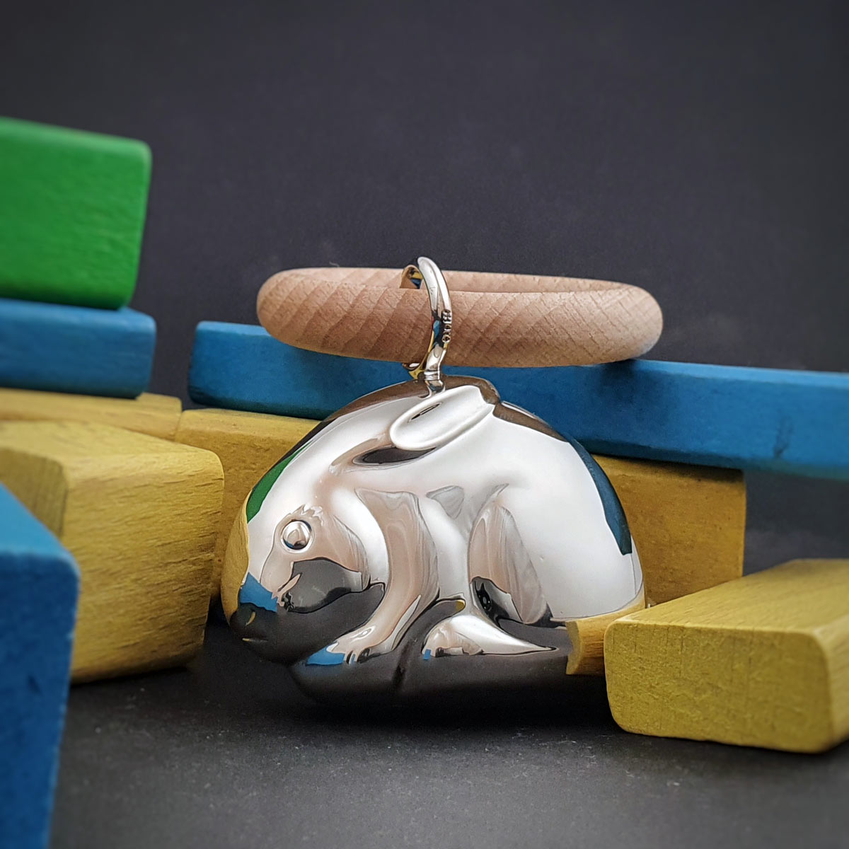 BabyRassel-Hase Rassel Hase Silber