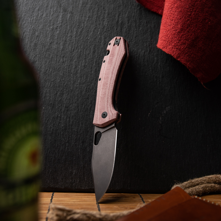 GiantMouse ACE Grand Micarta Rot