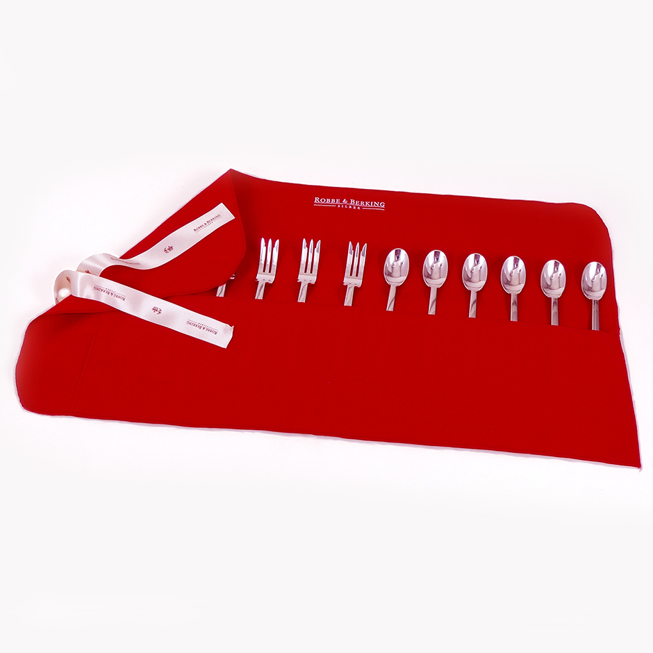 Winding bag for 12 menu spoons