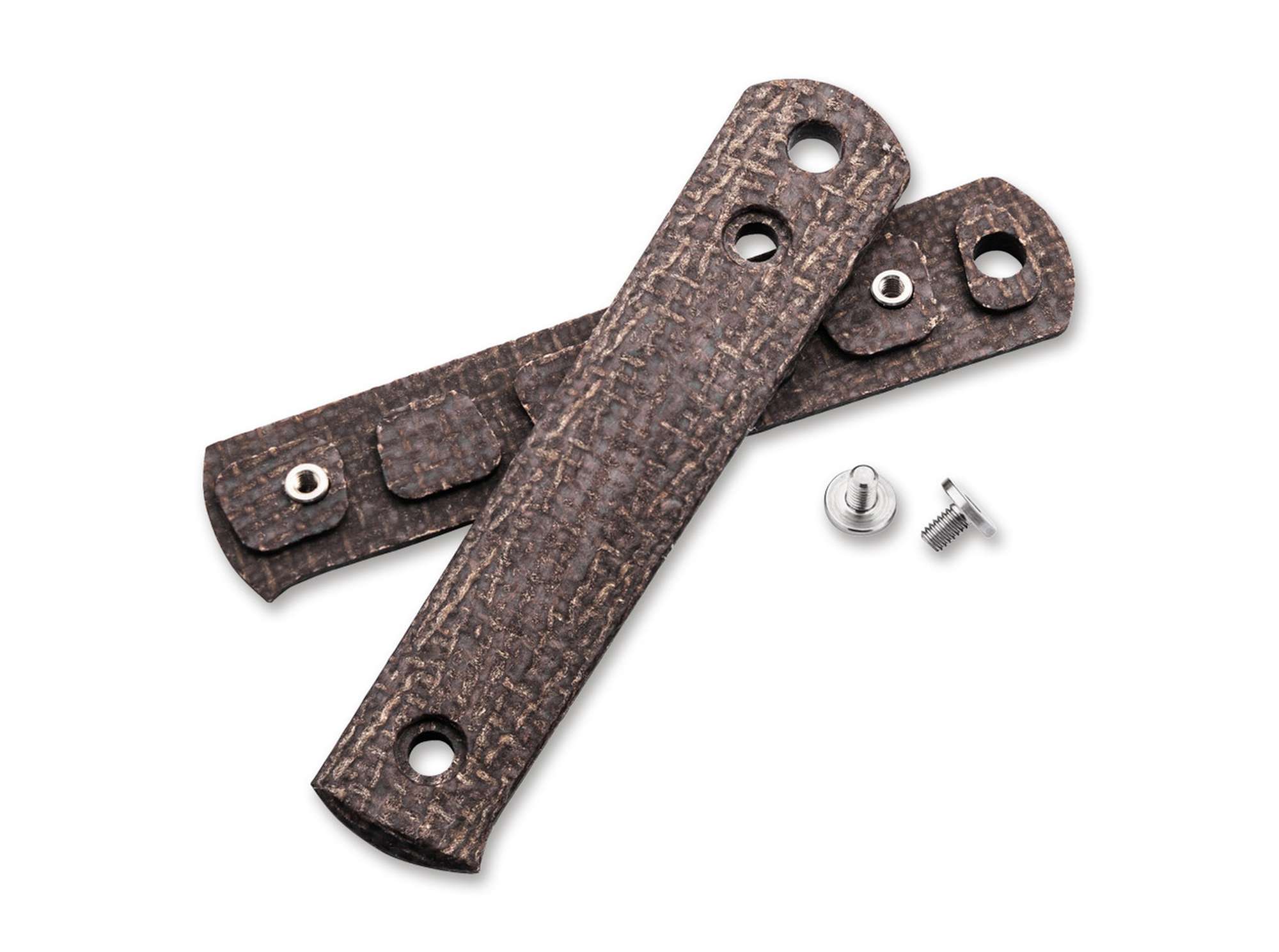 Böker BFF Packlite Scales Black Richlite Material : Brown Jute Micarta Zubehor, Riemen