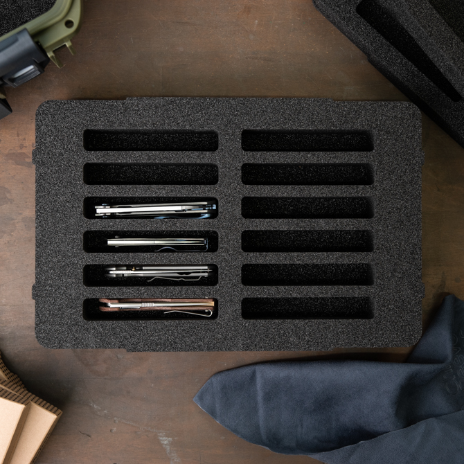 Knife Lounge Case Boden-Inlay für 12 Messer