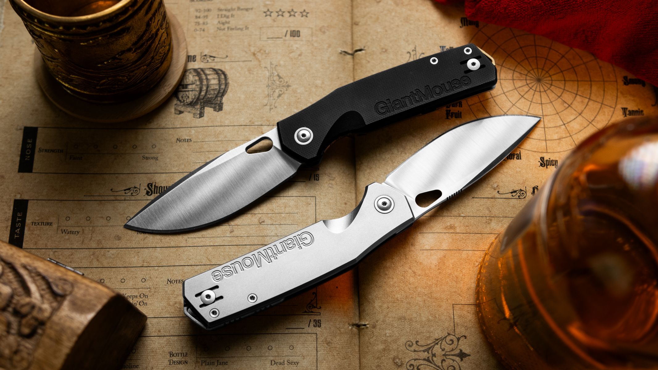 GiantMouse ACE Zoobie Taschenmesser aus Titan