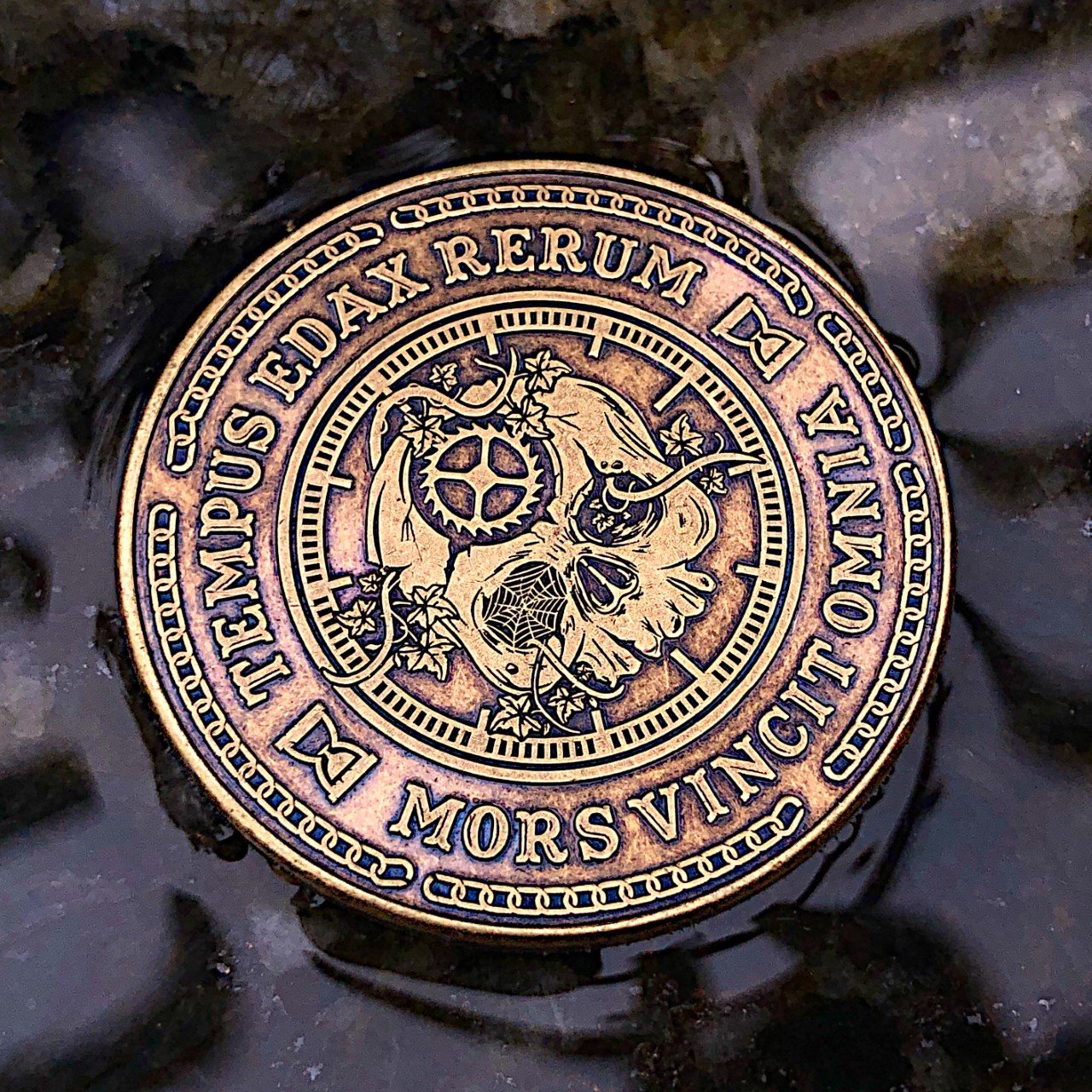 CarpeNoc Carpe Noctem Coin antik bronze