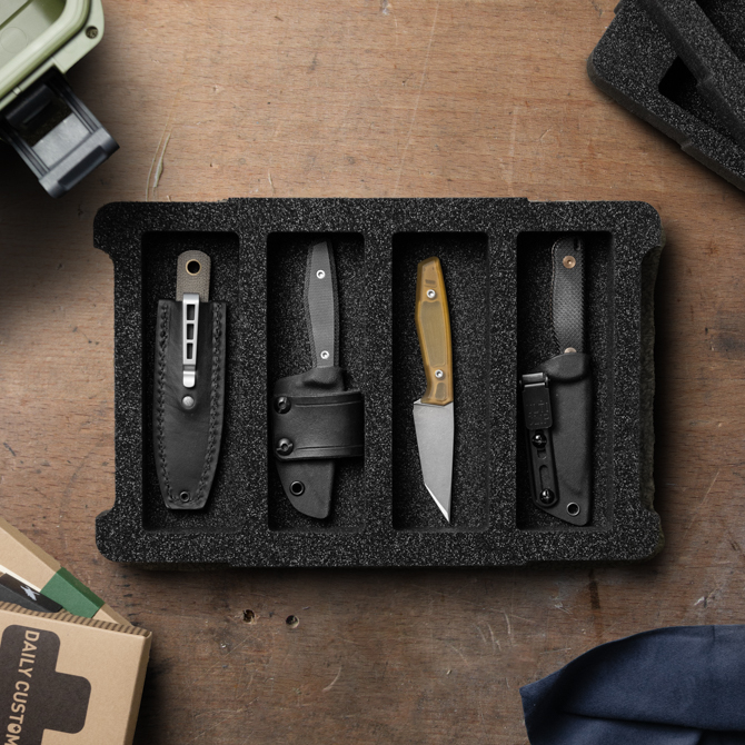 Knife Lounge Case Inlay für 4 Fixed