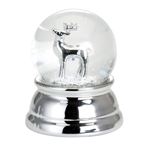 Snow globe reindeer small 6 cm