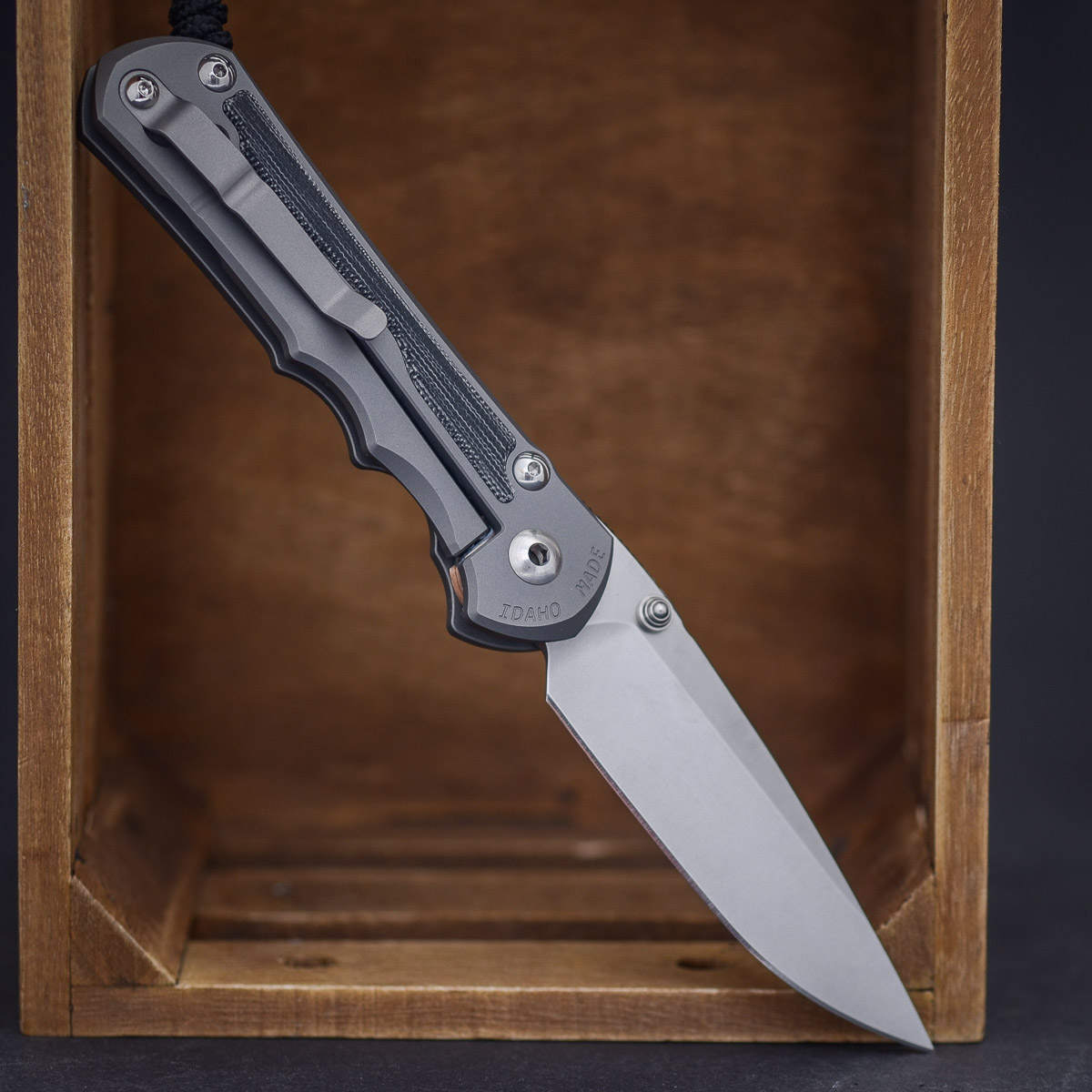 Chris Reeve Inkosi Micarta Schwarz Glass Blasted – Bild 4