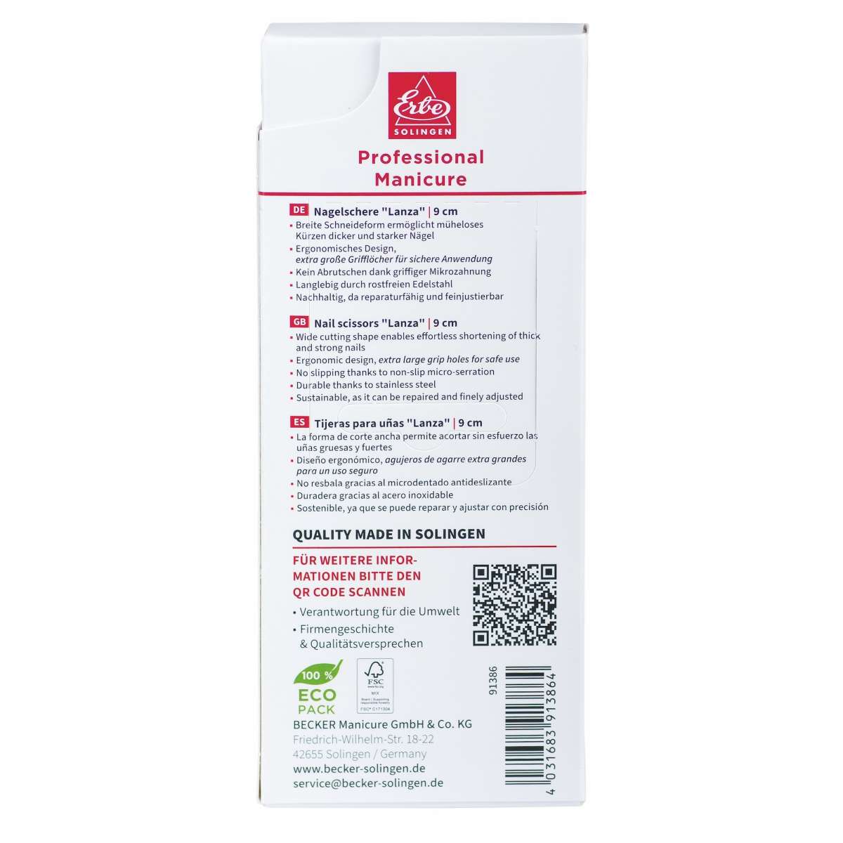 Erbe Solingen Lanza nail scissors  – Image 8