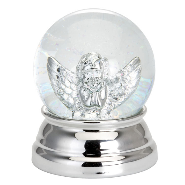 Snow globe angel large