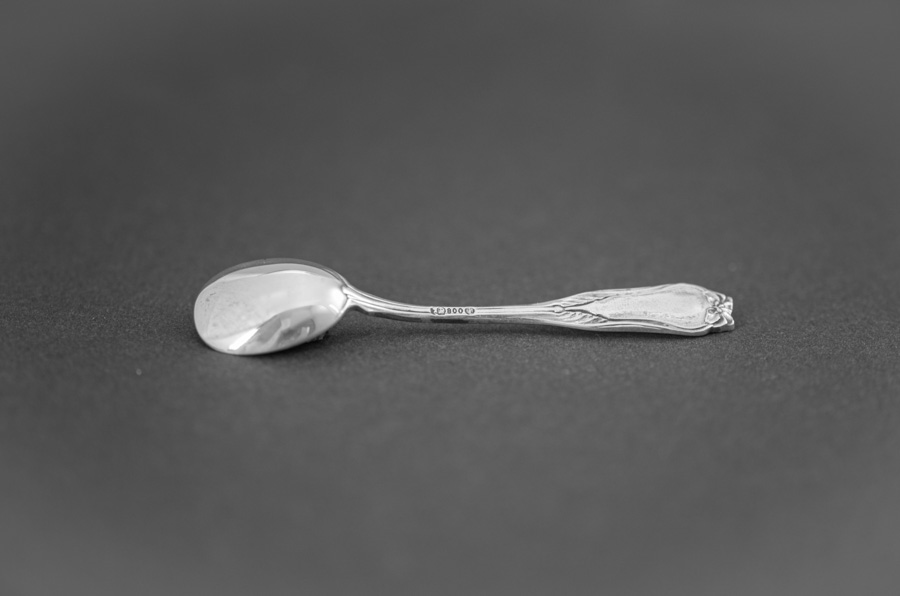 2 Salznäpfe 800er Silber mit Löffelchen im Etui – August Timm Hamburg um 1900 – Bild 2