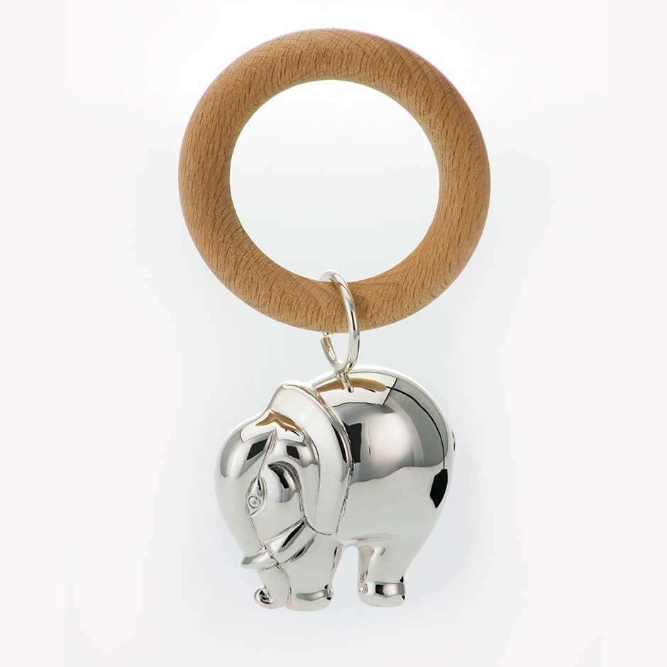 BR-Elefant-41707000 Beißring Elefant Sterling Silber