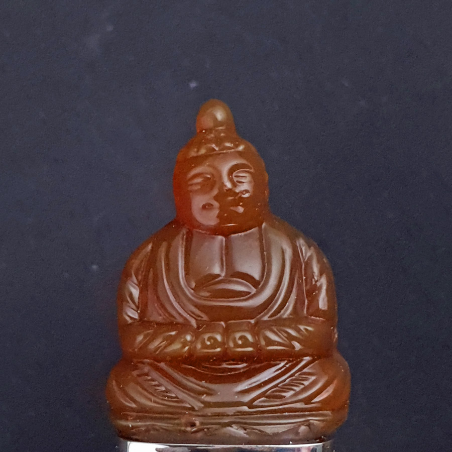 Flaschenverschluss Buddha Silber