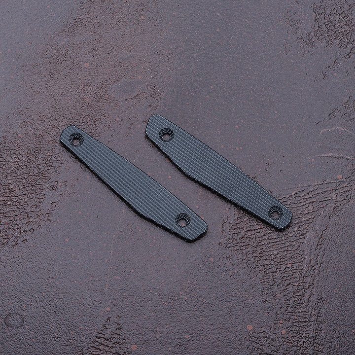 image-189oteRpavWB9h Daily Knives AK1 Inlays Plain Canvas Micarta black