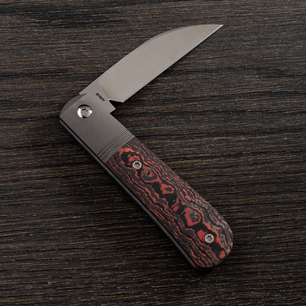 Jack Wolf Knives Laid Back Jack Fat Carbon Lava Flow – Image 5