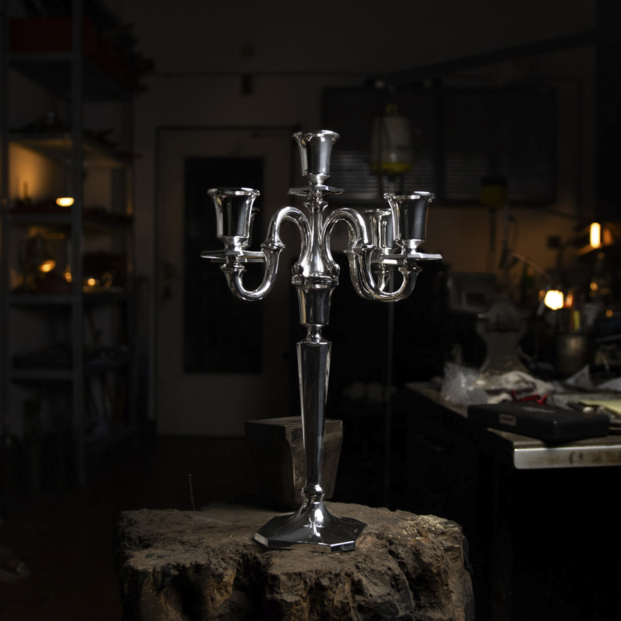 Candlestick 5-light  Sterling Silver