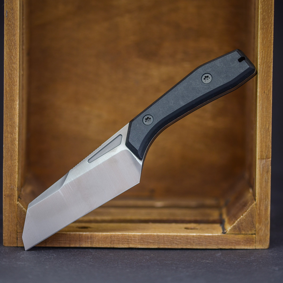 Luft USA - LTL Satin & Black Richlite Klinge, Messer, Waffe, Dolch