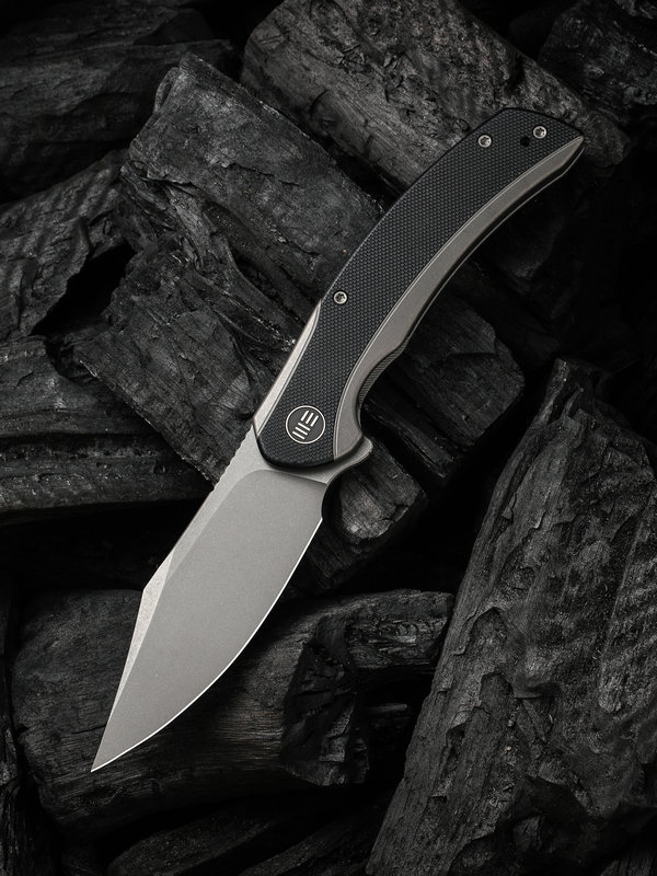 WE Knife Snick Gray Titanium Handle & Black G10 Inlay