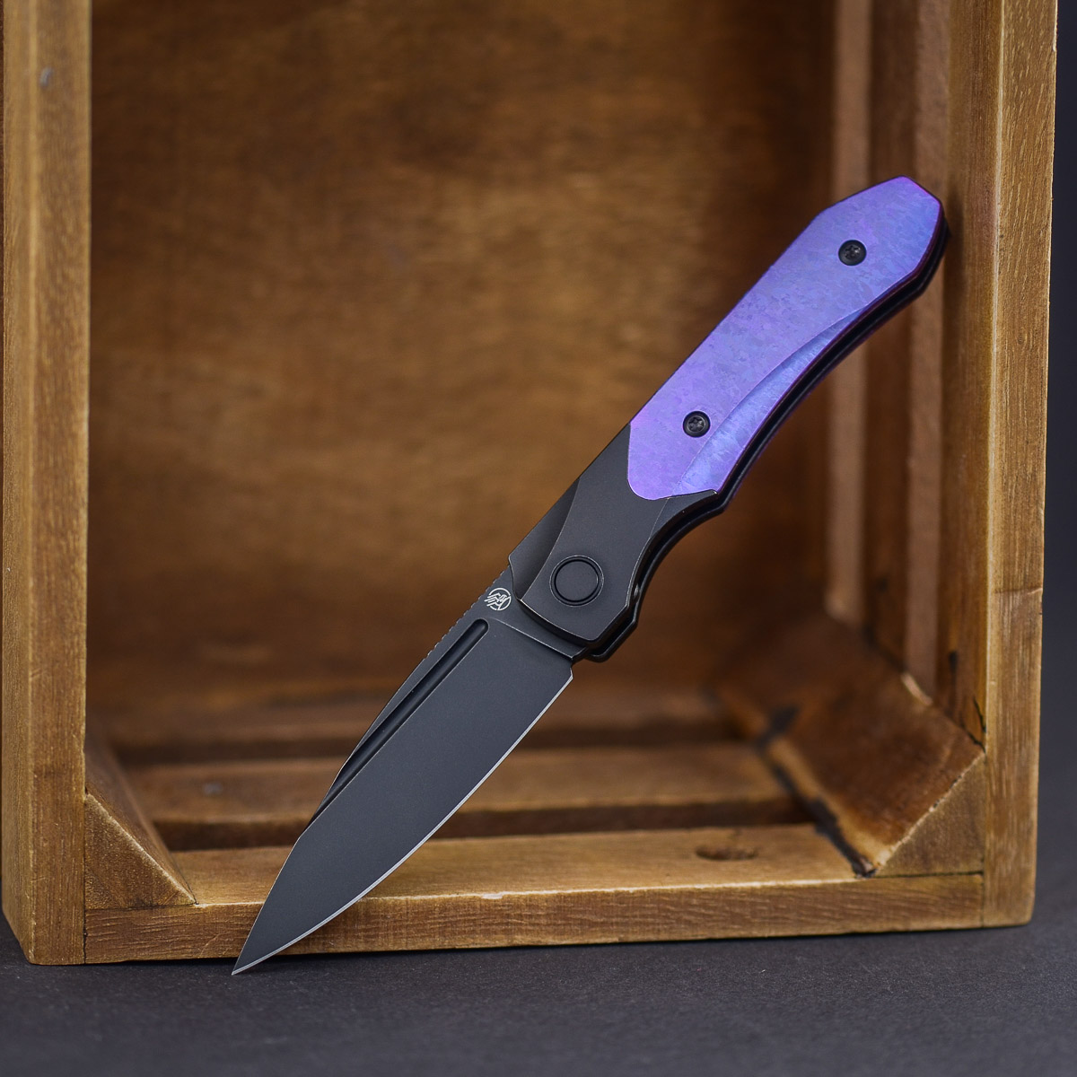 Griffin 1946 Slipjoint Purple Crystal Titanium – Bild 2