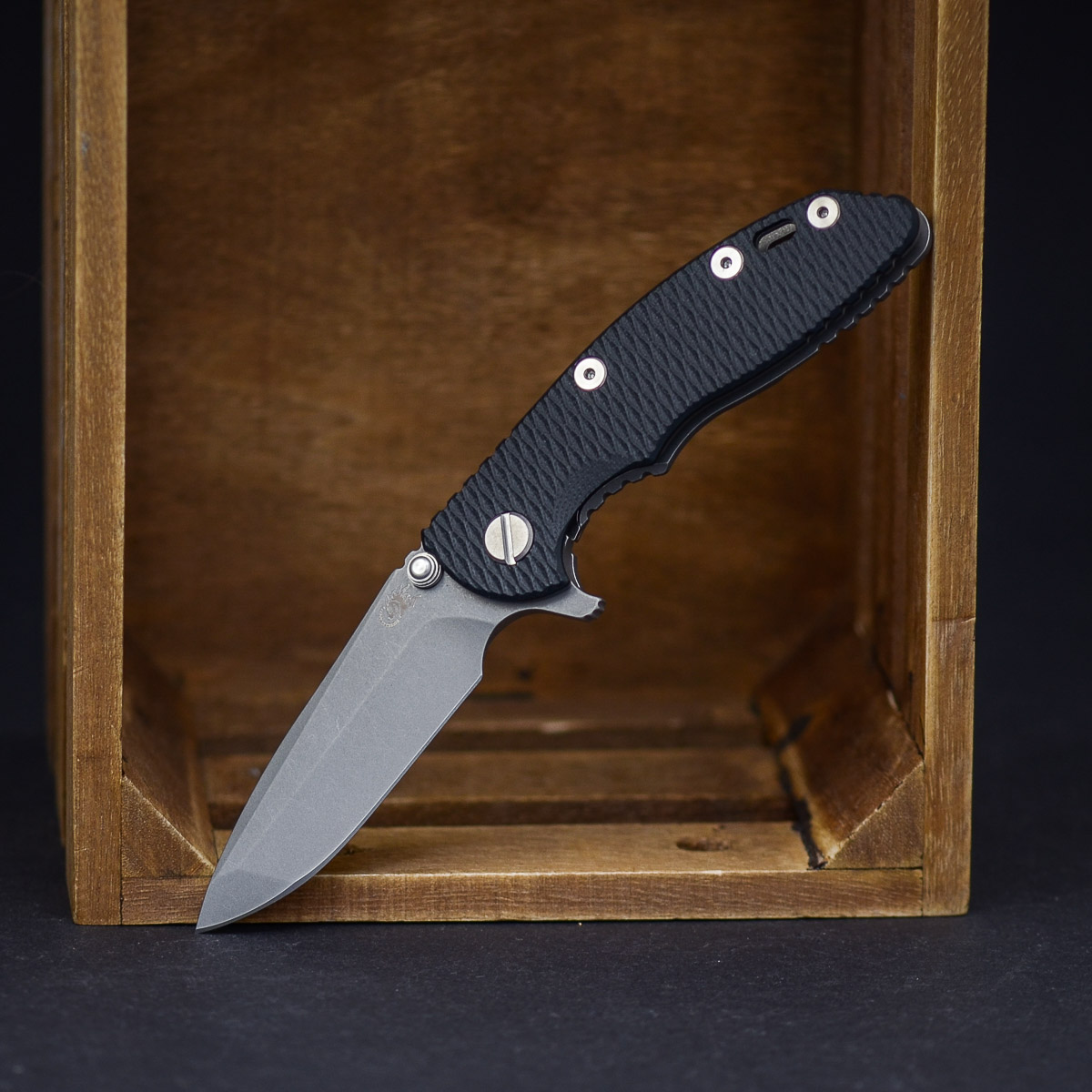 Rick Hinderer XM-18 3" Spanto Black G10