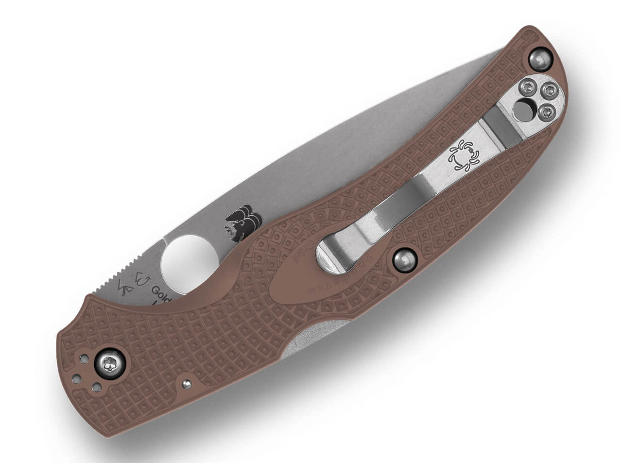 Spyderco Native Chief Lightweight CPM 15V Brown FRN Sprint Run – Image 2