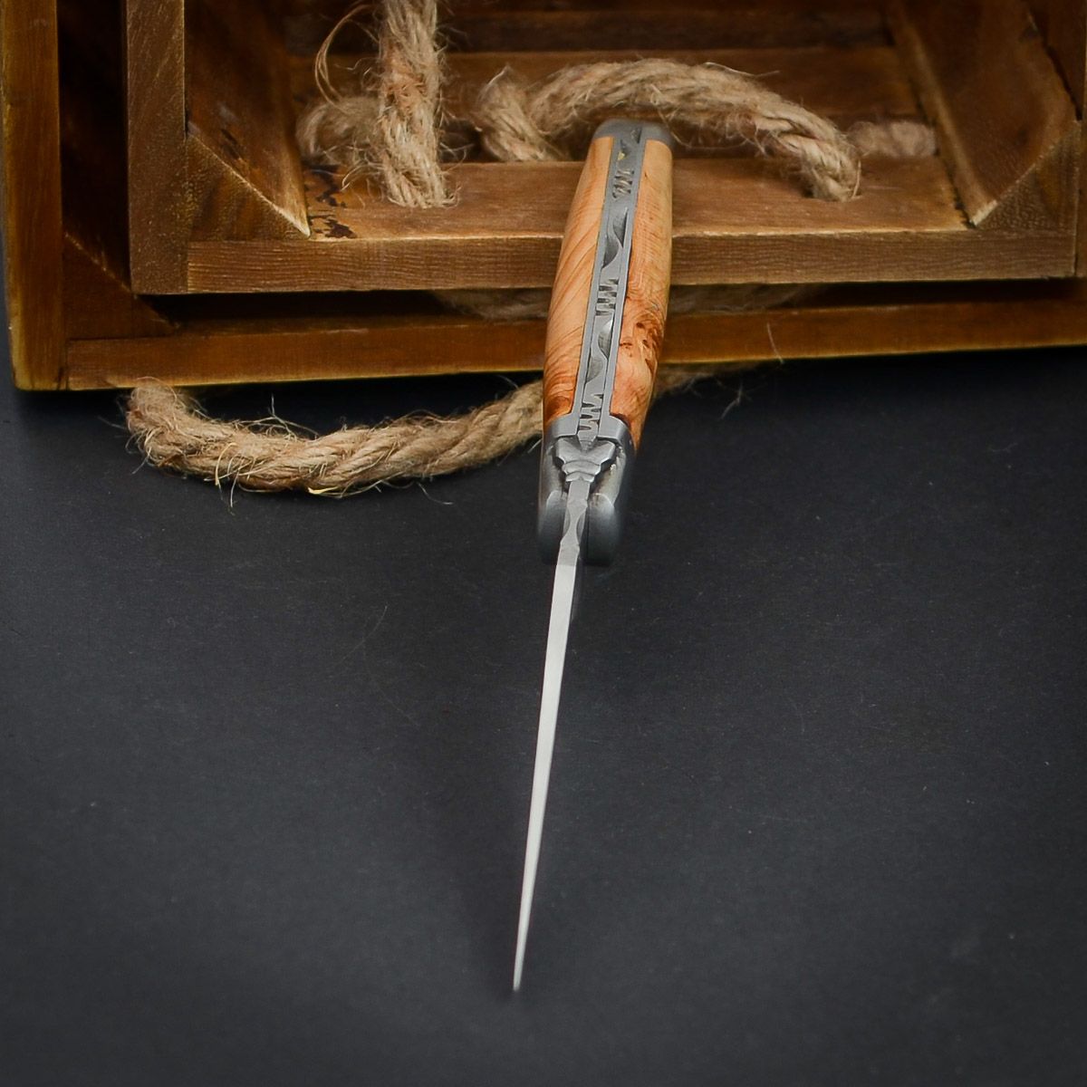 9Cdb7Tdg Laguiole en Aubrac 12 cm Wachholder Klassik