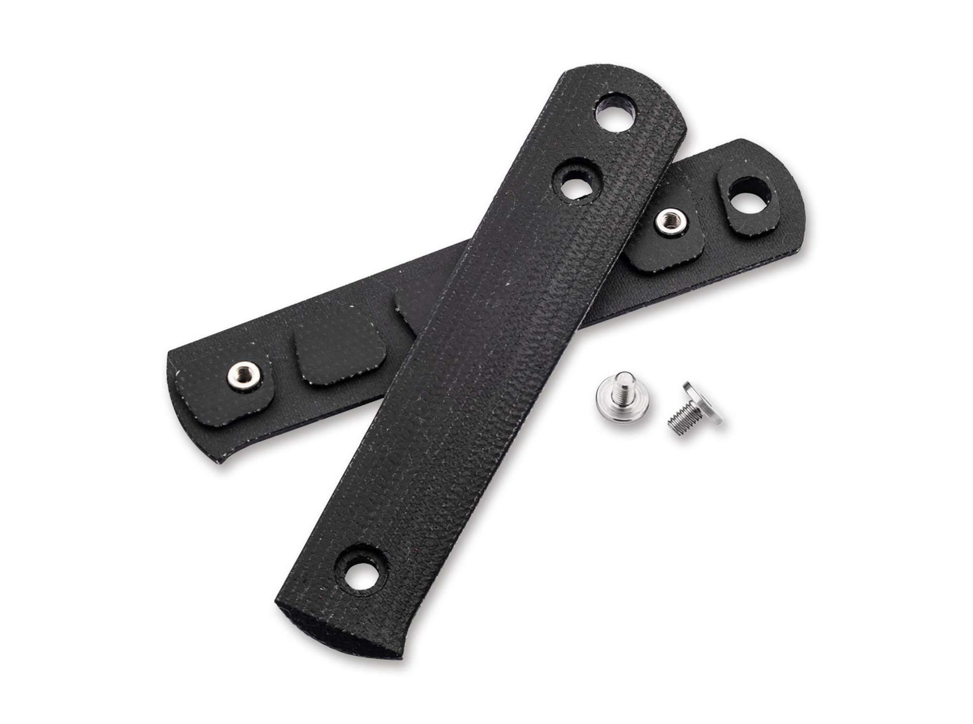 Böker BFF Packlite Scales Black Richlite Material : Black Canvas Micarta Zubehor, Riemen