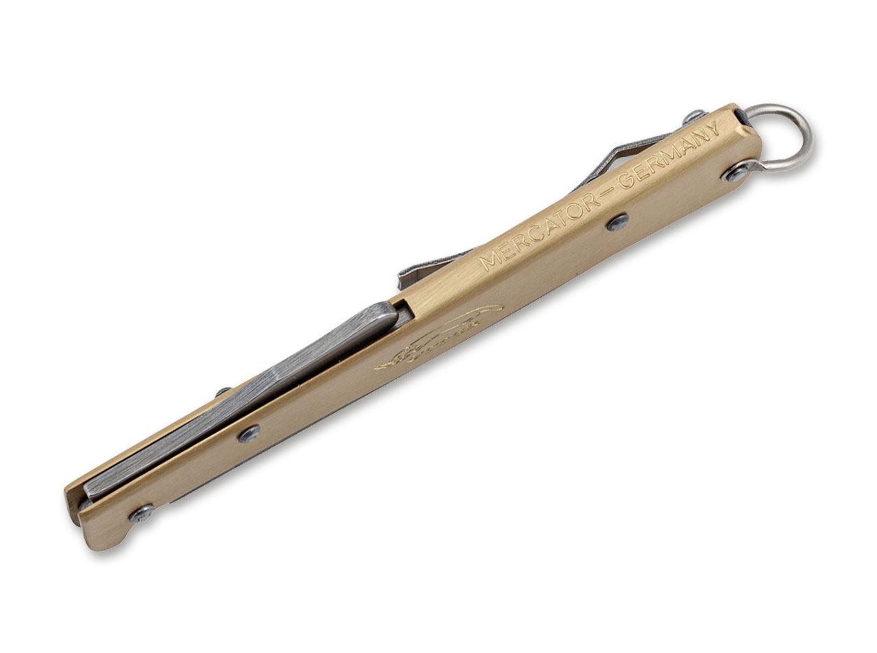 otter-mercartor-messer-messing-clip-01ot107_3 Otter Mercator Messing mit Clip