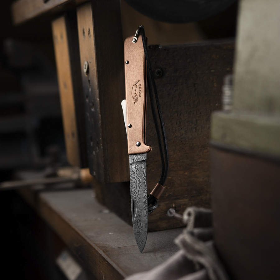 Otter Mercator Kupfer Damast Klinge, Dolch, Messer, Waffe