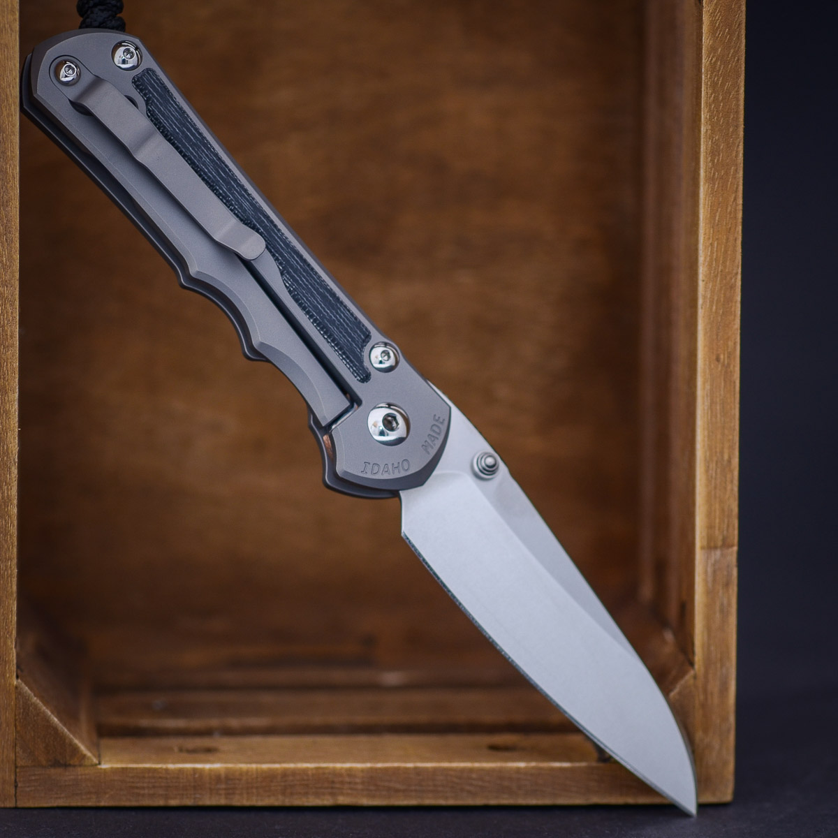 Chris Reeve Inkosi Micarta Schwarz Glass Blasted – Bild 4