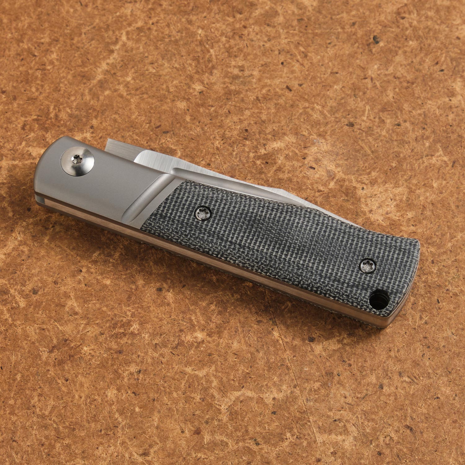 NotoriousEDC Kingpin Slipjoint Black Micarta / Satin Blade