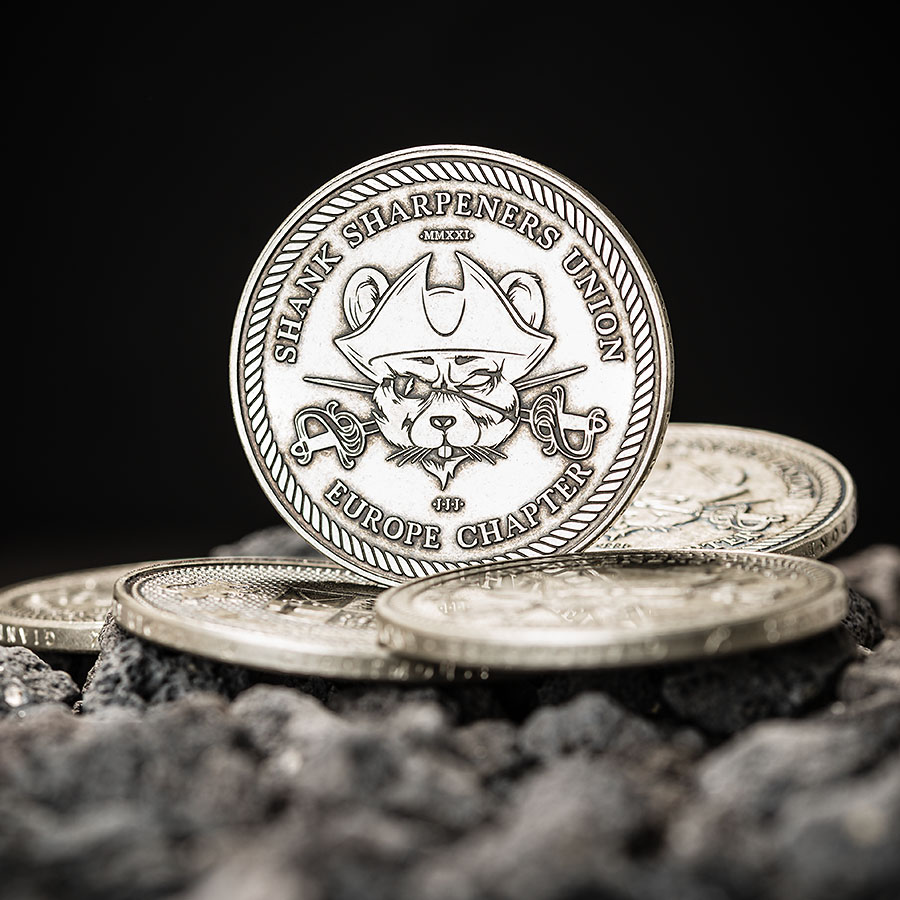 Giant-Mouse_Europe-Coin_03_web_quadrat GiantMouse Shank Sharpeners Union Coin 2021 - Europe Chapter