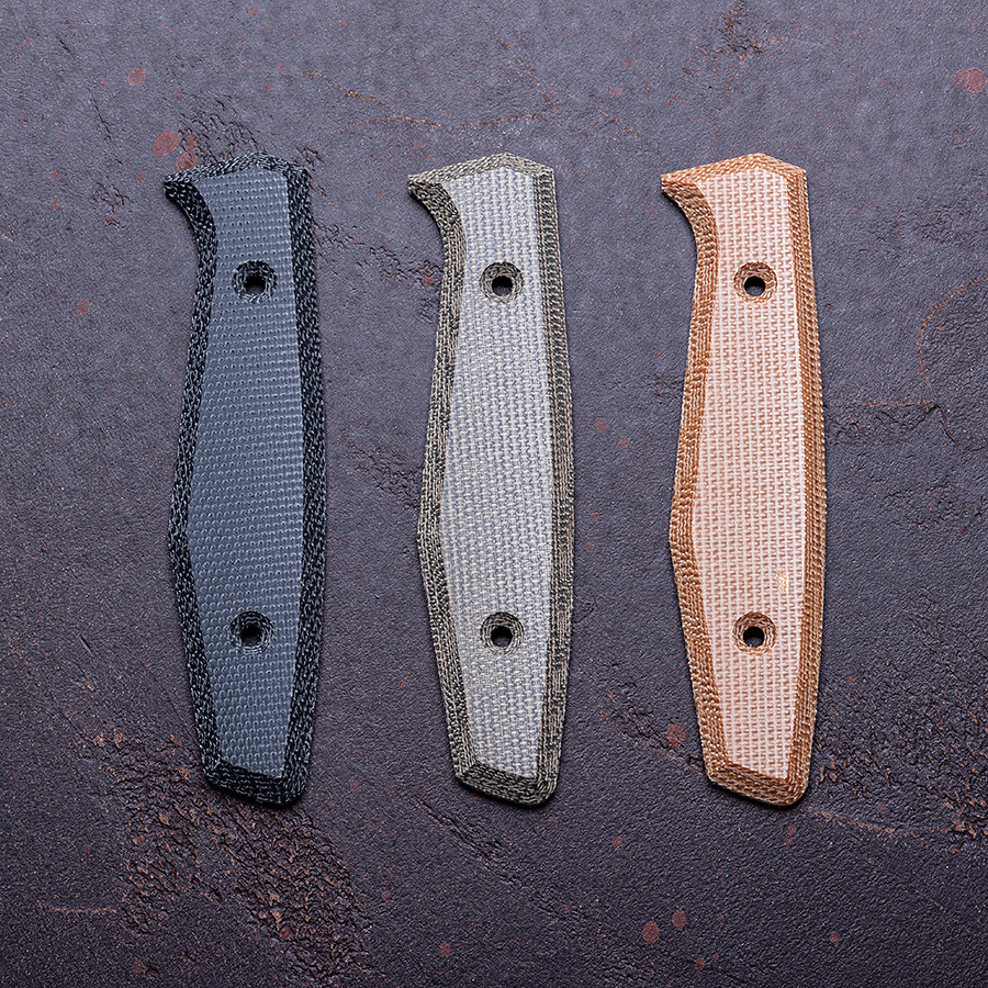 Scales-Micarta Daily Knives AK1 Scales Canvas Micarta