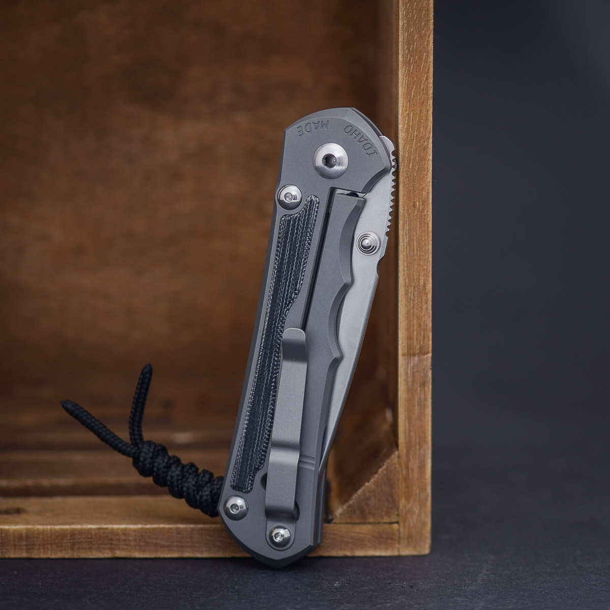 Chris Reeve Inkosi Micarta Schwarz Glass Blasted – Bild 2